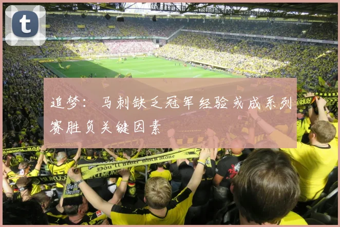 追梦：马刺缺乏冠军经验或成系列赛胜负关键因素